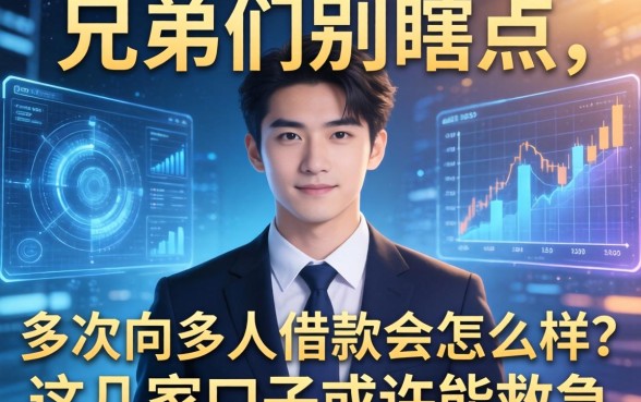 兄弟们别瞎点，多次向多人借款会怎么样？这几家口子或许能救急