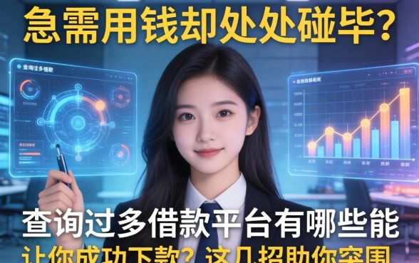 急需用钱却处处碰壁？查询过多借款平台有哪些能让你成功下款？这几招助你突围