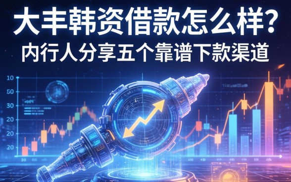 大丰韩资借款怎么样？内行人分享五个靠谱下款渠道