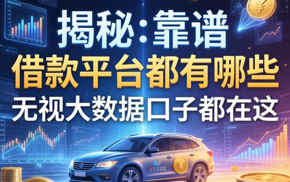 揭秘on靠谱的借款平台都有哪些，无视大数据的口子都在这