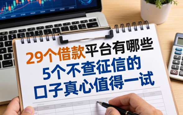 整理了29个借款平台有哪些，这5个不查征信的口子真心值得一试