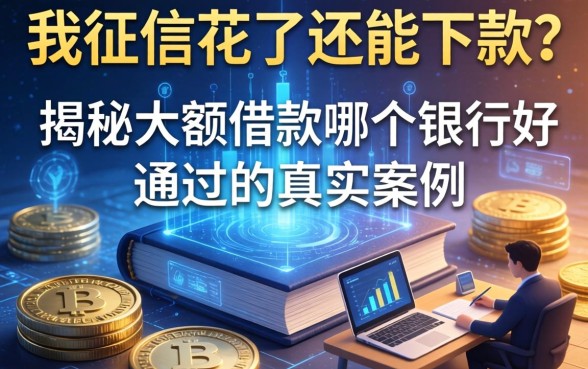 我征信花了还能下款？揭秘大额借款哪个银行好通过的真实案例