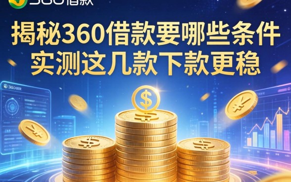 揭秘36o借款要哪些条件，实测这几款下款更稳