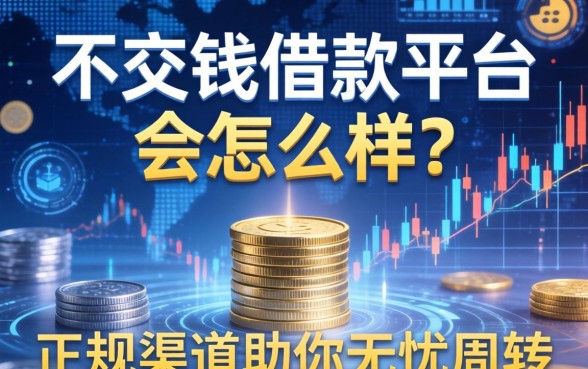 不交钱借款平台会怎么样？正规渠道助你无忧周转