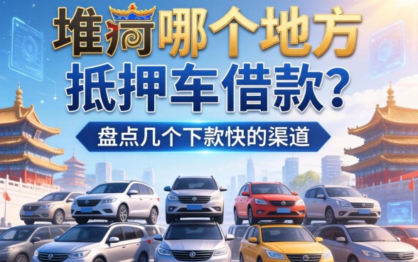 堆龙哪个地方有抵押车借款？盘点几个下款快的渠道