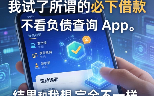 我试了所谓的必下借款和不看负债查询的app，结果和我想的完全不一样