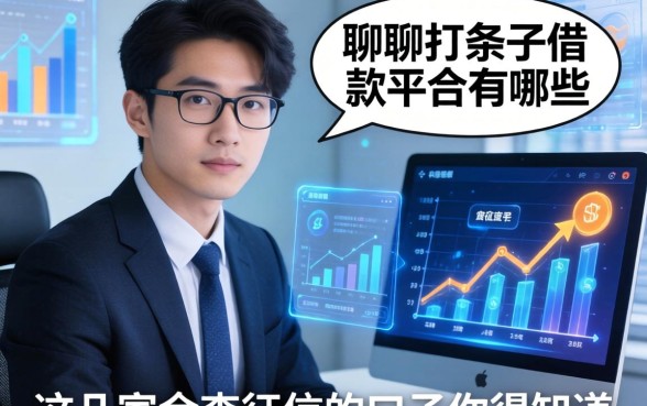 聊聊打条子借款平台有哪些，这几家不查征信的口子你得知道