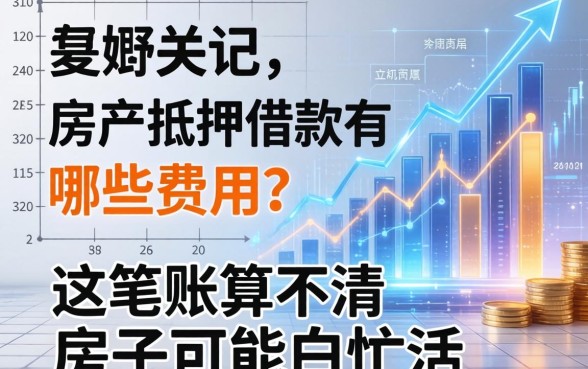 房产抵押借款有哪些费用？这笔账算不清，房子可能白忙活