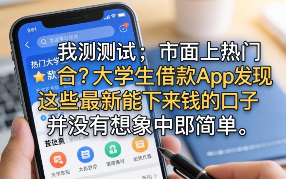 我测试了市面上热门的大学生借款app,发现这些最新能下来钱的口子并没有想象中那么简单