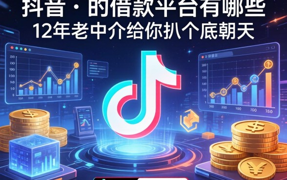 抖音里的借款平台有哪些？12年老中介给你扒个底朝天
