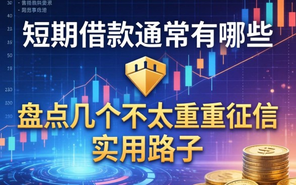 短期借款通常有哪些？盘点几个不太看重征信的实用路子