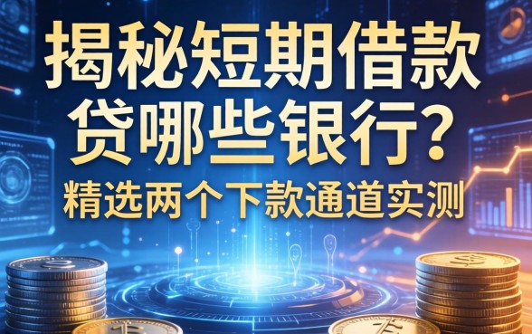 揭秘短期借款贷哪些银行？精选两个下款通道实测