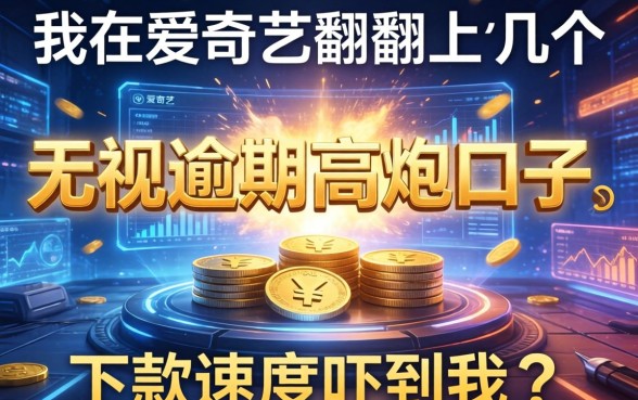 我在爱奇艺翻到了几个无视逾期的高炮口子，下款速度吓到我了