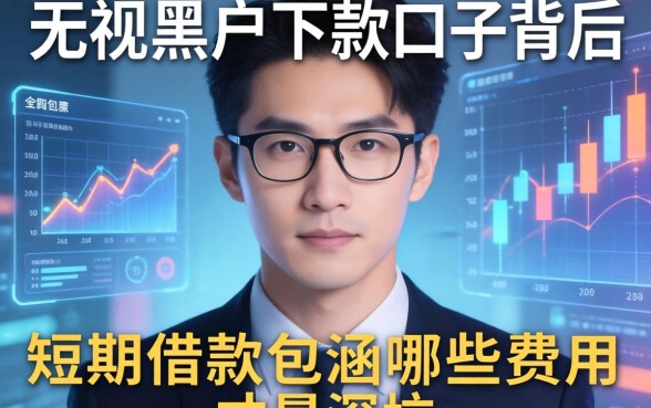 我实测发现无视黑户下款口子背后，短期借款包涵哪些费用才是深坑