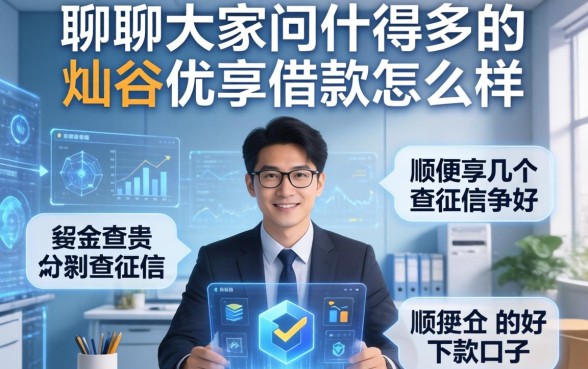 聊聊大家问得多的灿谷优享借款怎么样，顺便分享几个不查征信的好下款口子