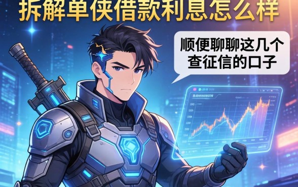 拆解单侠借款利息怎么样，顺便聊聊这几个不查征信的口子