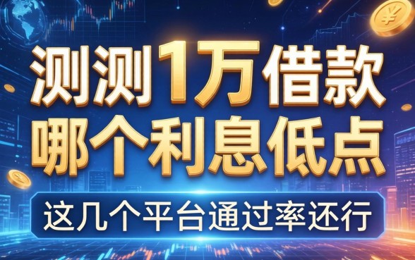 实测1万借款哪个利息低点，这几个平台通过率还行