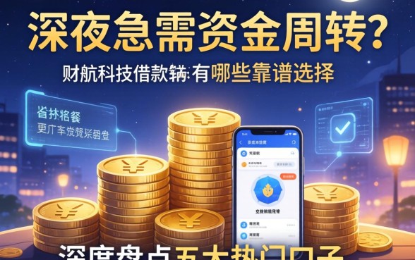 深夜急需资金周转?财航科技借款软件有哪些靠谱选择?深度盘点五大热门口子