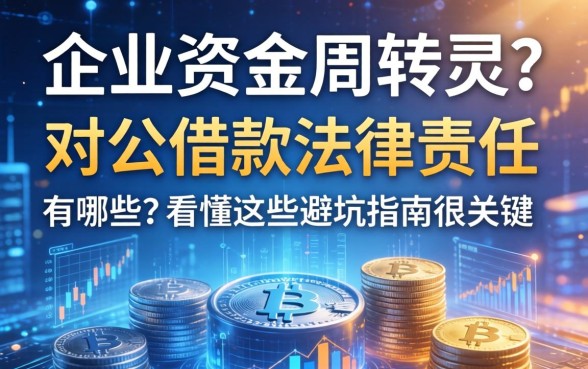 企业资金周转不灵？对公借款法律责任有哪些？看懂这些避坑指南很关键