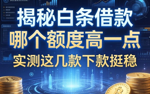 揭秘白条借款哪个额度高一点，实测这几款下款挺稳