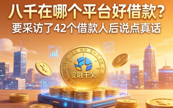 八千在哪个平台好借款？我采访了42个借款人后说点真话
