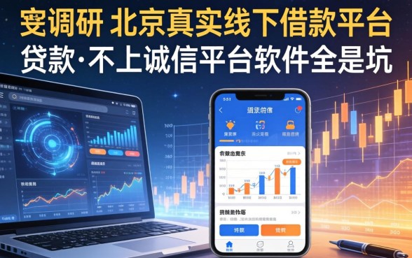 我调研了北京真实线下借款平台，发现那些贷款不上诚信平台的软件全是坑
