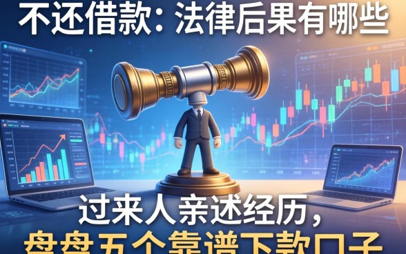 不还借款的法律后果有哪些？过来人亲述经历并盘点五个靠谱下款口子