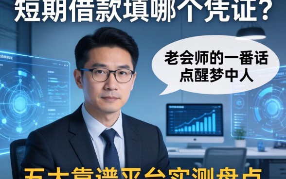 短期借款填哪个凭证？老会计的一番话点醒梦中人，五大靠谱平台实测盘点