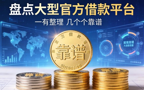 盘点大型官方借款平台有哪些，整理了几个靠谱的