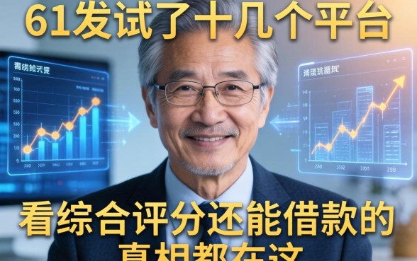 我61岁试了十几个平台，发现不看综合评分还能借款的真相都在这