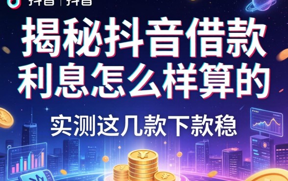 揭秘抖音借款利息怎么样算的，实测这几款下款稳