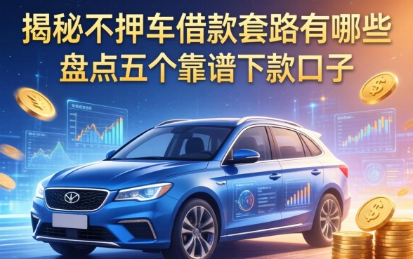揭秘不押车借款套路有哪些，盘点五个靠谱下款口子