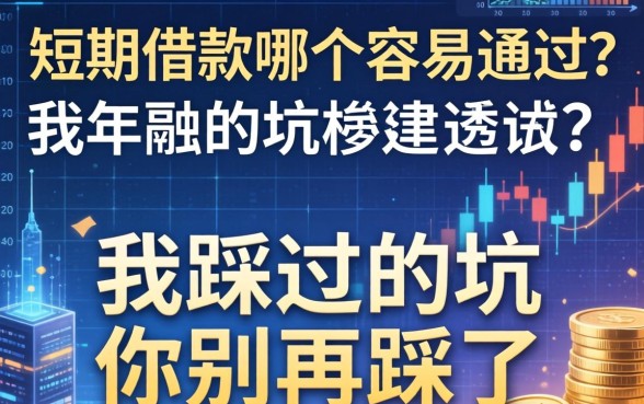 短期借款哪个容易通过？我踩过的坑你别再踩了