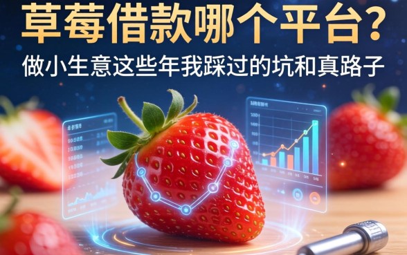 草莓借款在哪个平台？做小生意这些年我踩过的坑和真路子