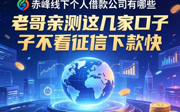 赤峰线下个人借款公司有哪些？老哥亲测这几家口子不看征信下款快