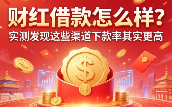 财红借款怎么样？实测发现这些渠道下款率其实更高
