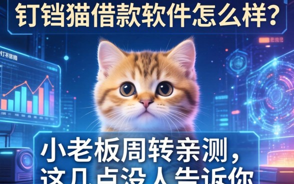 钉铛猫借款软件怎么样？小老板周转亲测，这几点没人告诉你