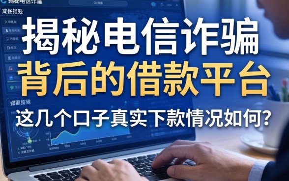 揭秘电信诈骗背后的借款平台，这几个口子真实下款情况如何？