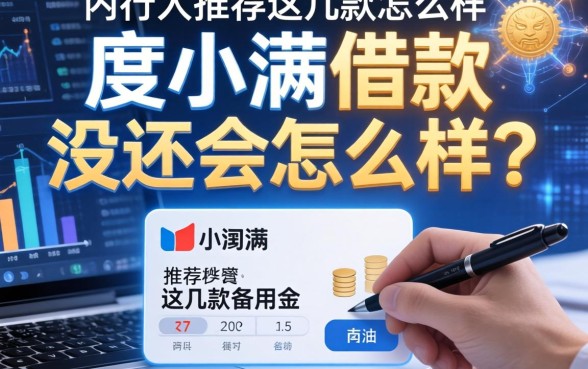 度小满借款没还会怎么样？内行人推荐这几款备用金
