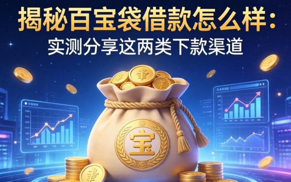揭秘百宝袋借款怎么样：实测分享这两类下款渠道