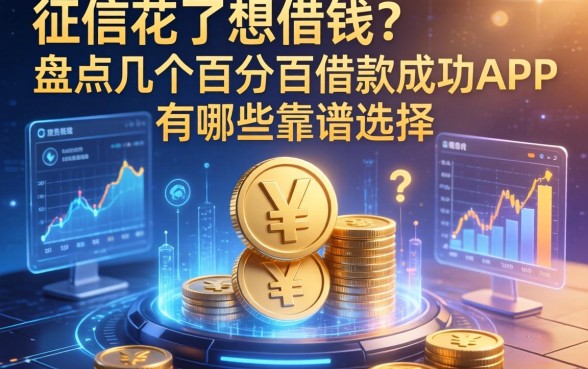 征信花了想借钱？盘点几个百分百借款成功app有哪些靠谱选择