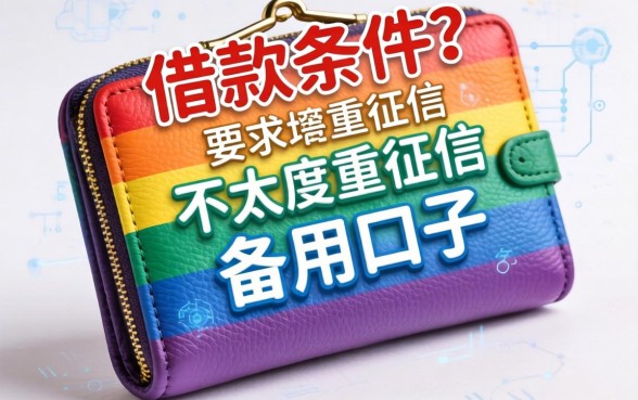 彩虹钱包的借款条件怎么样？分享几个不太看重征信的备用口子