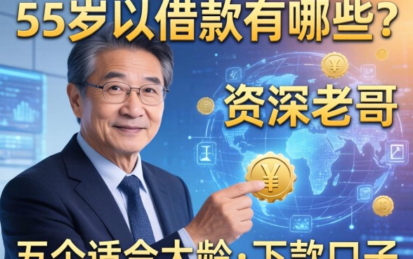 55岁以上借款有哪些？资深老哥分享五个适合大龄的下款口子