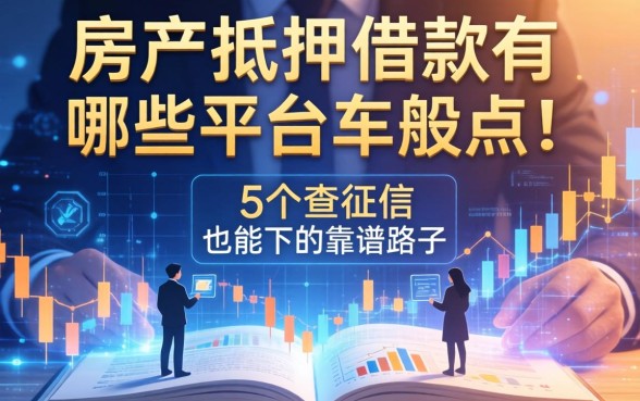 房产抵押借款有哪些平台？分享5个不查征信也能下的靠谱路子