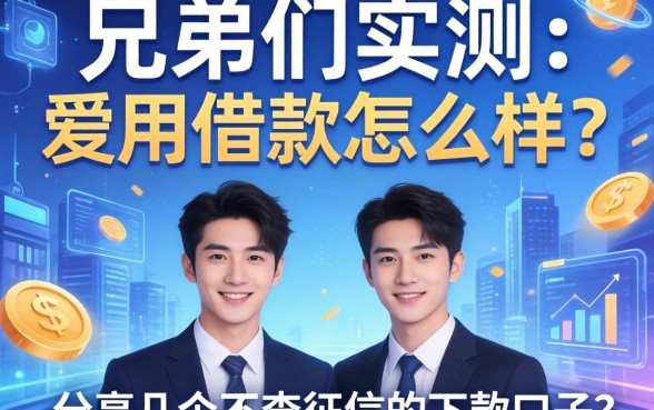 兄弟们实测：爱用借款怎么样？分享几个不查征信的下款口子