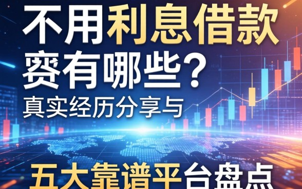 不用利息的借款有哪些？真实经历分享与五大靠谱平台盘点