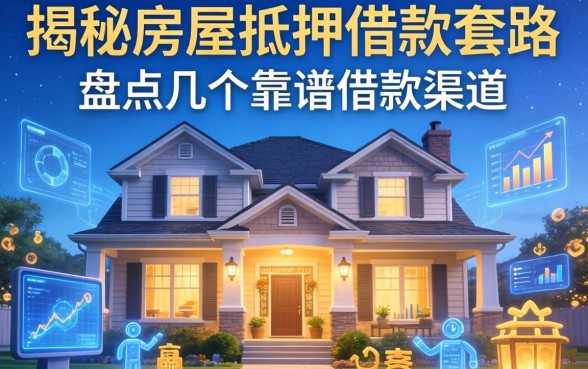 揭秘房屋抵押借款套路有哪些，盘点几个靠谱的借款渠道