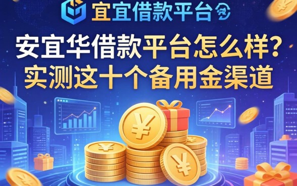 安宜华借款平台怎么样？实测这十个备用金渠道