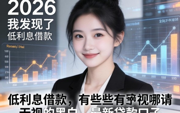 2026年我发现了低利息借款有哪些申请和无视黑白的最新贷款口子