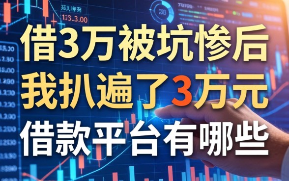 借3万被坑惨后，我扒遍了3万元借款平台有哪些
